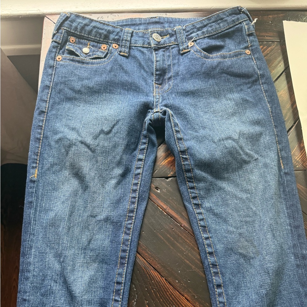 Men's Blue True Religion ‘World Tour’ Jeans